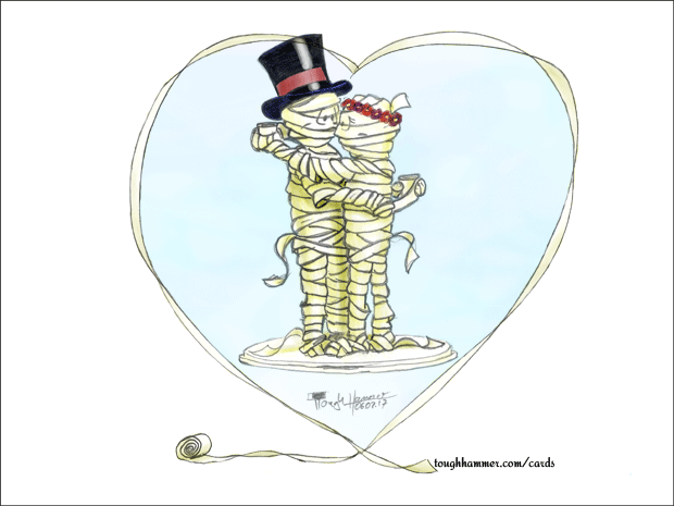 2 mummies in in a big heart!