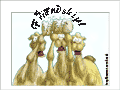 3 camels raise their beer jugs: &ldquo;To our friendship!&rdquo;