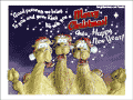 Good presents we bring to you and your King. We wish you a Merry Christmas and a Happy New Year!